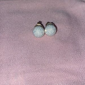 Hillberg and Berk sparkle ball earrings